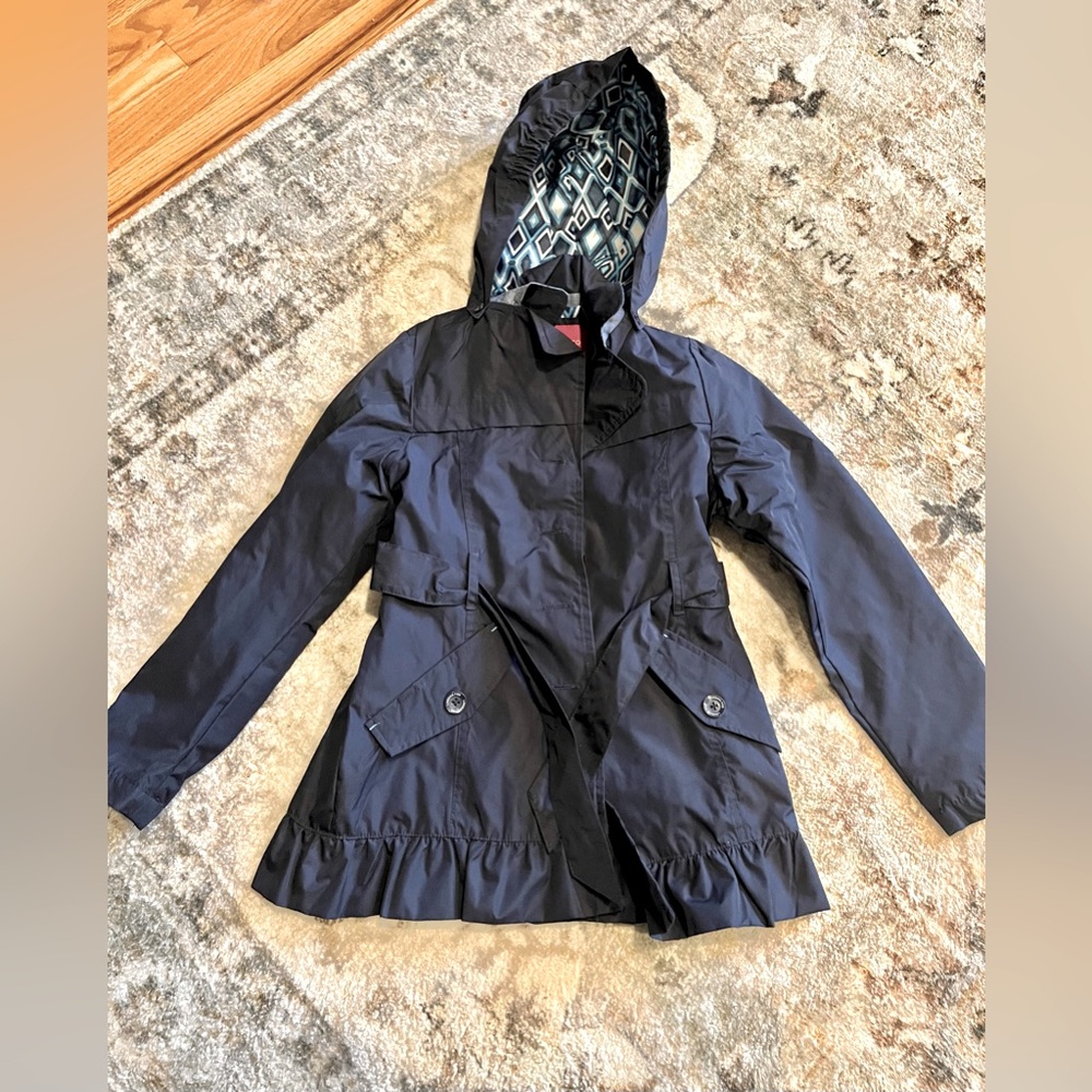 London Fog Girls Blue Raincoat